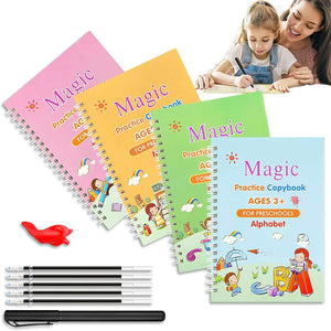 Kit de 4 Cuadernos para Trazado Mágico